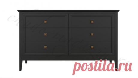 Большой черный комод на ножках с 6 ящиками купить по цене 85 340 руб. в Москве — интернет магазин chudo-magazin.ru