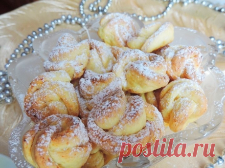Вкусное и очень красивое творожное печенье «Чайная роза» Нравится всем без исключения!