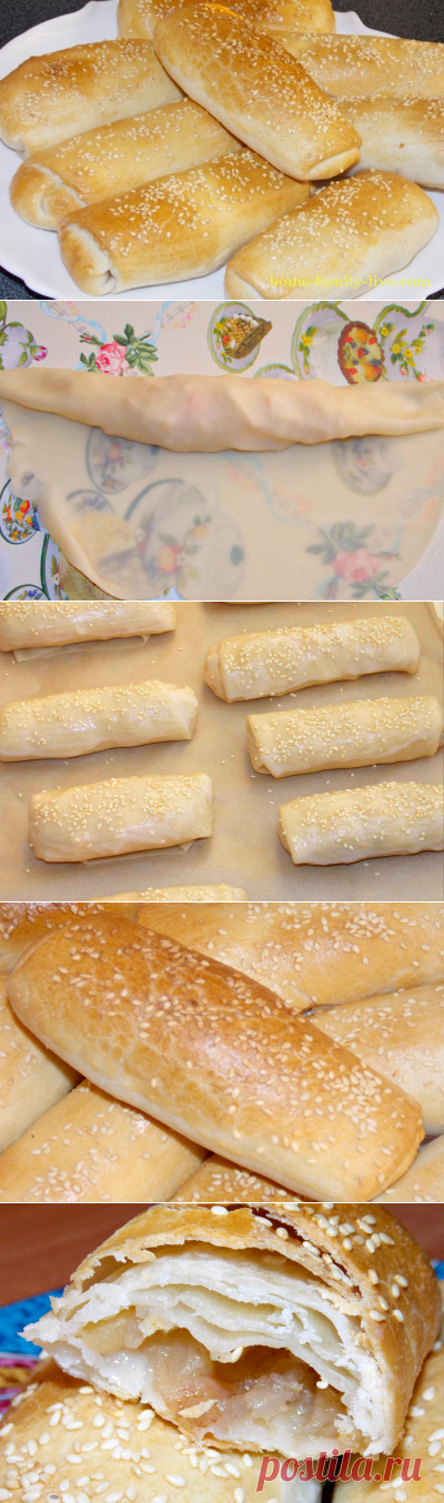 Слоеные пирожки с яблоками/Сайт с пошаговыми рецептами с фото для тех кто любит готовить