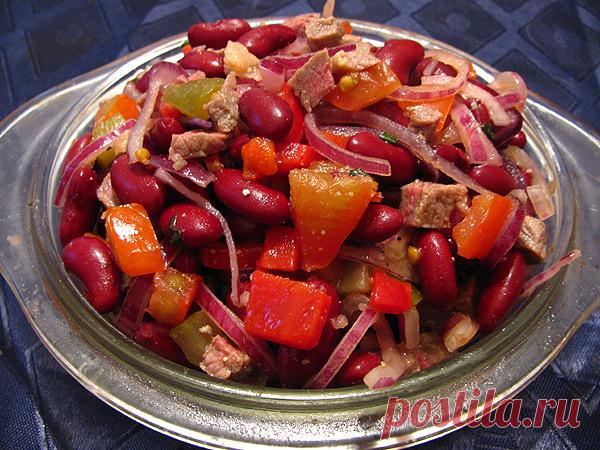 Красный салат с фасолью - Рыжая книга кухонных пределов — LiveJournal
