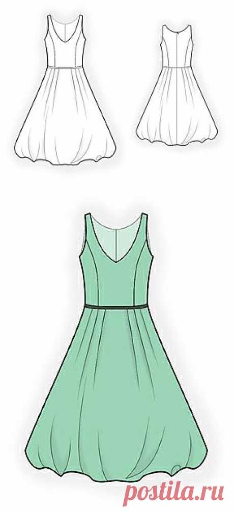 4145 ПЛАТЬЕ С ПЫШНОЙ ЮБКОЙ
Выкройки на индивидуальные размеры