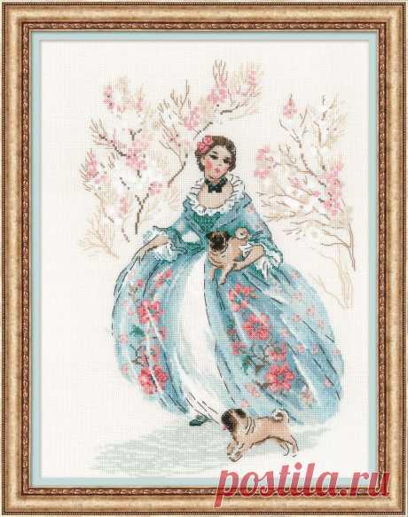 RIOLIS cross stitch kit Rococo. Stroll