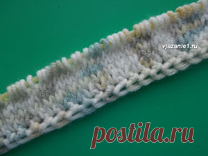 Ажурный набор петель | О вязании