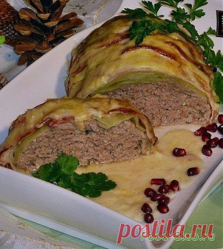 Мясной рулет «Голубец» в сливочном соусе. / С мясом / Кулинарные рецепты - Фуд-клаб.ру