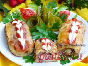 Картофельные рулетики с мясом