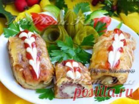 Картофельные рулетики с мясом