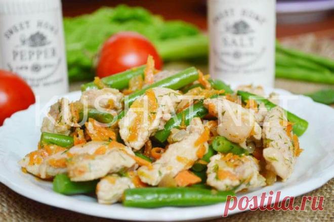 Стручковая фасоль с мясом. Пошаговый рецепт с фото - Кушать нет