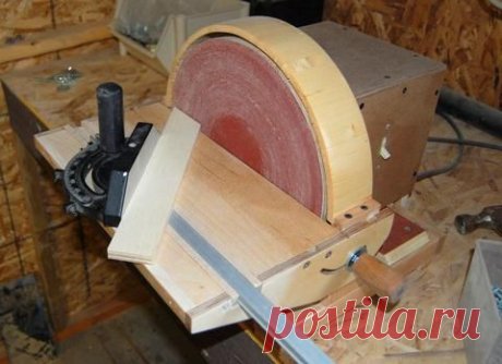 John Heisz's homemade disk sander