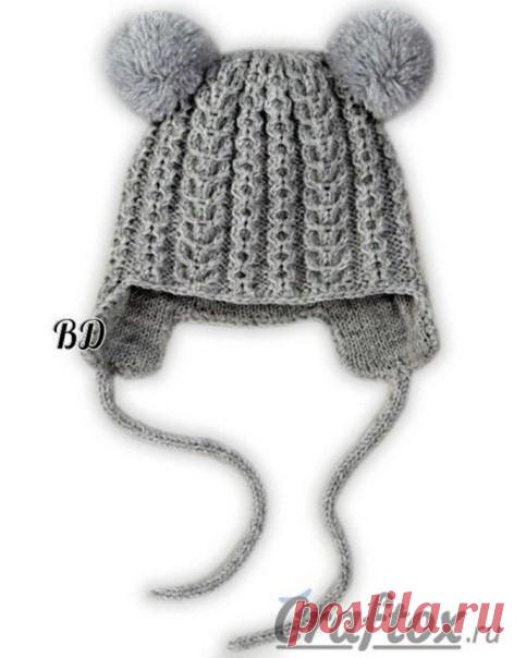 Детская шапочка из мохера