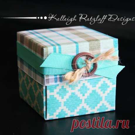 Подарочная коробка из бумаги своими руками. МК