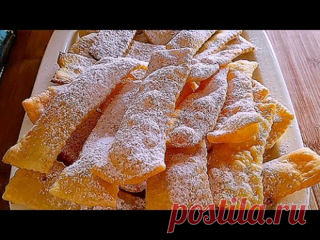 Выпечка за копейки ,которая нравится всем!Легко ,экономично и очень вкусно!#хворост,#рецепты