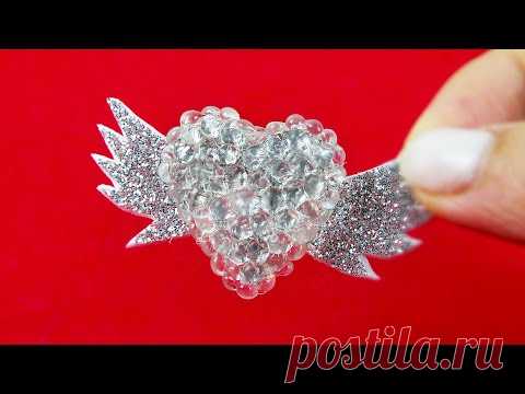 Взяла ТЕРМОКЛЕЙ и сделала Хрустальное Сердечко 😍 Как сделать СЕРДЕЧКО своими руками МК / 14 Февраля
