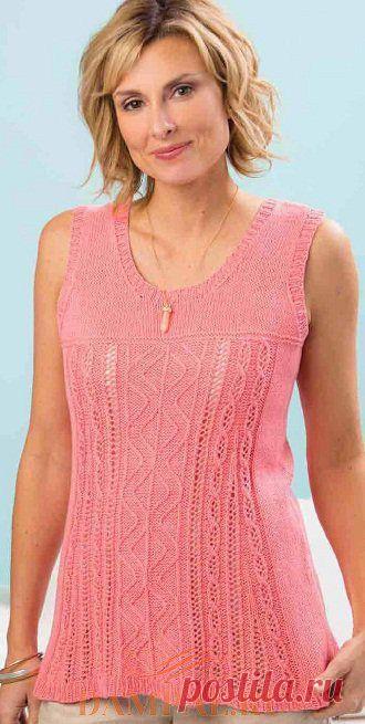 Розовый летний топ «Caprese» — HandMade