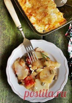 Картофель с баклажанами - кулинарный рецепт.