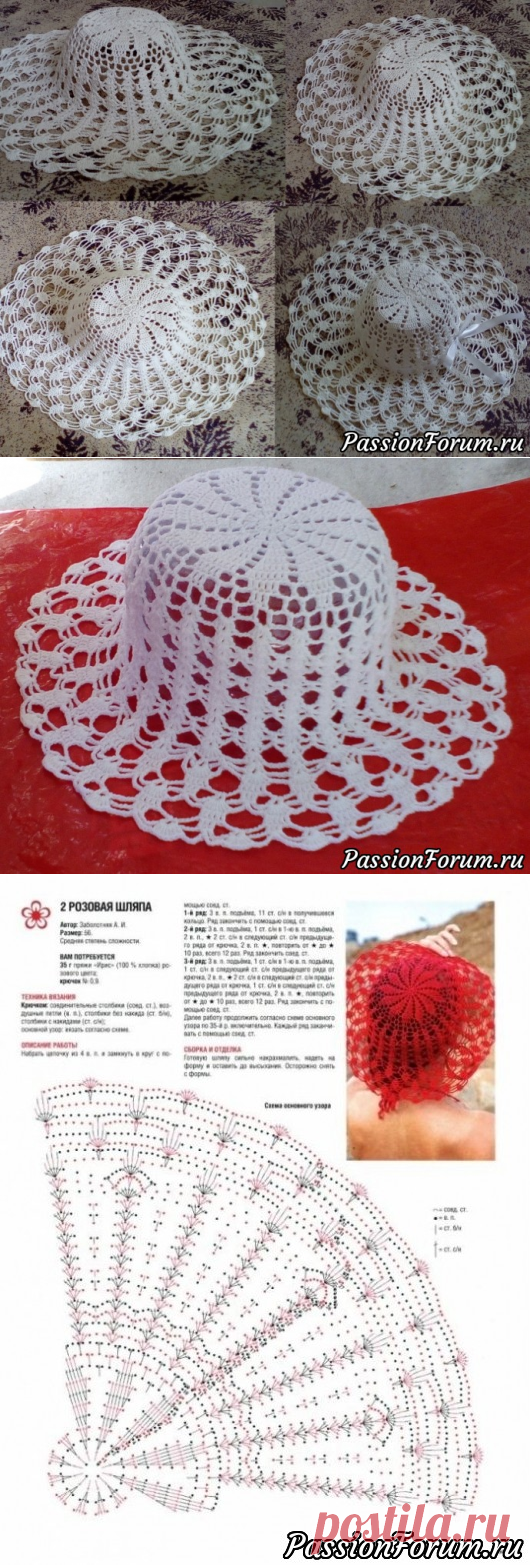 Летние шляпки крючком - запись пользователя Светлана (Светлана) в сообществе Вязание крючком в категории Вязаные крючком аксессуары