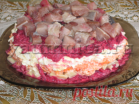Салат с селедкой рецепт
