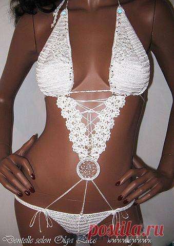 Самые красивые вязаные купальники крючком, 50 фото с описанием | Вязана.ru