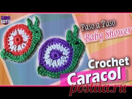Recuerdo Para Baby Shower - CARACOL Tejido a Crochet