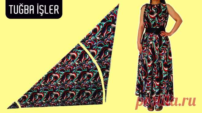 Подруга очень просила сшить платье. Она заплакала, когда увидела результат