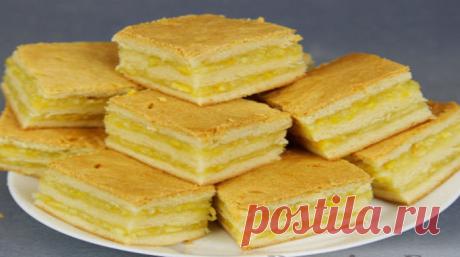 Пирожное с лимонно-апельсиновой начинкой- lublugotovit.me