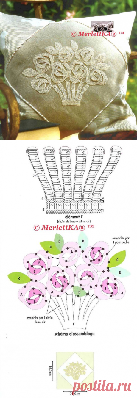 Вязание крючком - пледы, покрывала и подушки