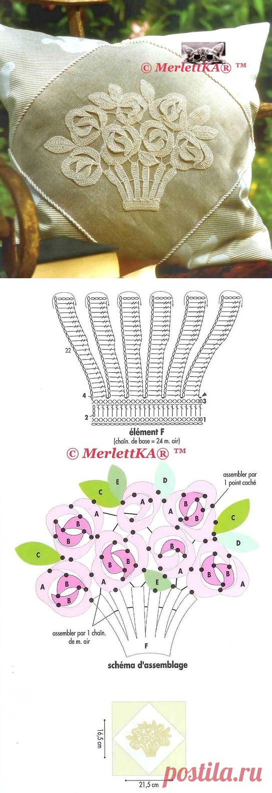 Вязание крючком - пледы, покрывала и подушки