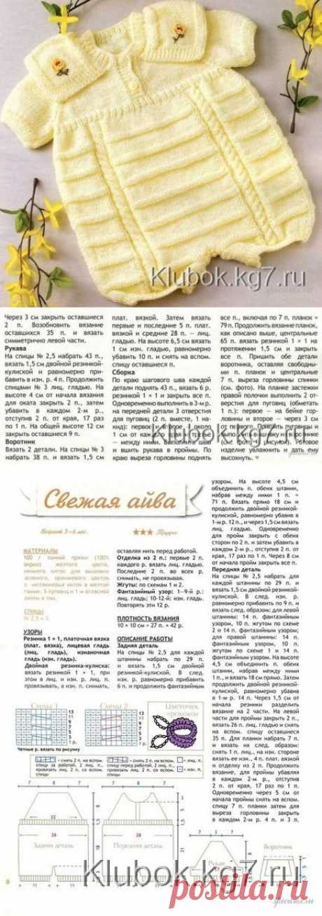 Красивенький бодик для малыша