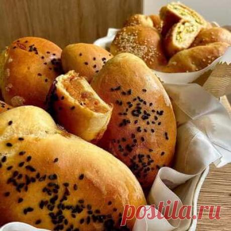 Пирожки с капустной и сырной начинкой в духовке рецепт приготовления блюда занимает 25 времени