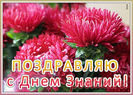 Мерцающая открытка День Знаний - 1 Сентября | Открытки Онлайн