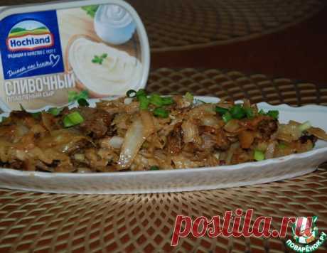 Жареная капуста с мясом и сыром – кулинарный рецепт