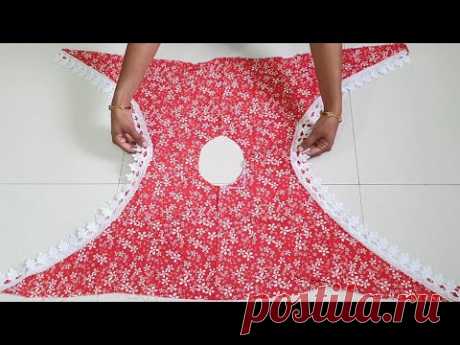 Beautiful Kaftan TOP making in Just 10 Minute # Kaftan TOP # By Simple Cutting