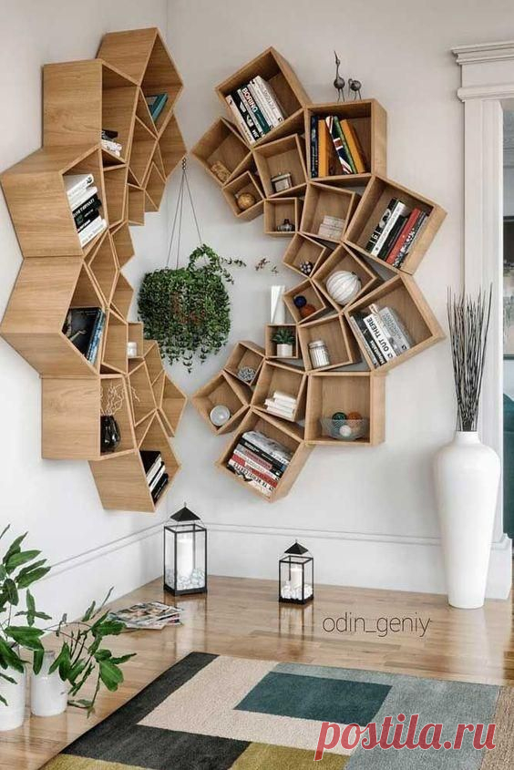 decorar con estantes de pared IX