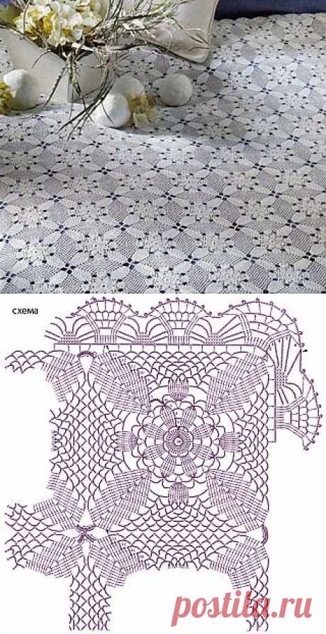 Ажурная скатерть.