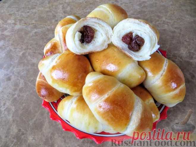 Булочки с изюмом - выпечка 