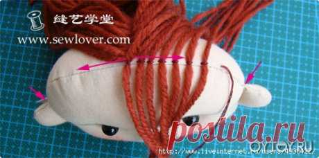 Как сшить текстильную куклу Raggedy Ann.