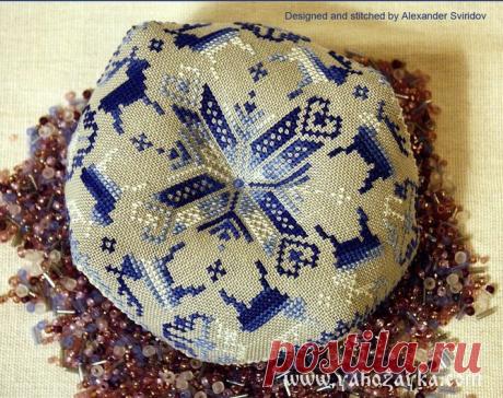 Бискорню схемы бесплатно. Вышивка крестом игольницы схемы.