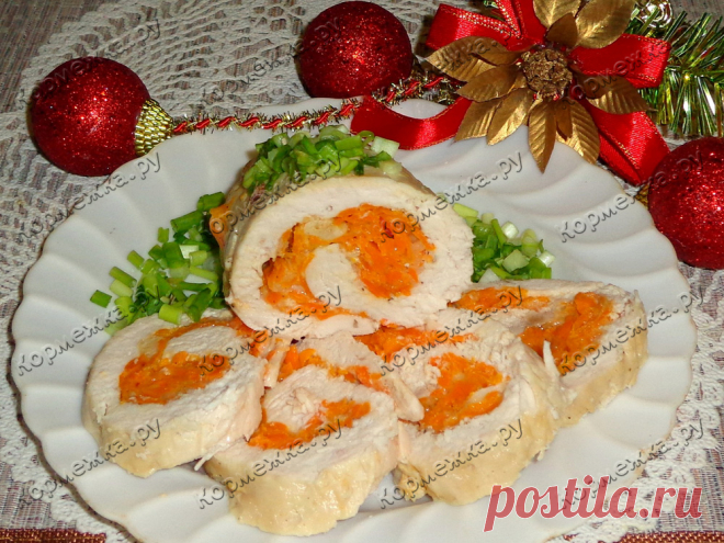 Рулет из куриной грудки - Кормежка.ру