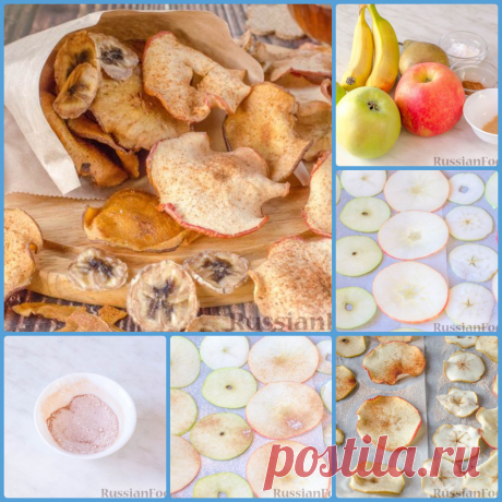 Фруктовые чипсы из яблок, груш и бананов
Яблоки - 2-3 шт.
Груша - 1 шт.
Бананы - 2 шт.
Сахарная пудра - 1 ч. ложка
Корица молотая - 0,5 ч. ложки
Имбирь молотый - 0,5 ч. ложки