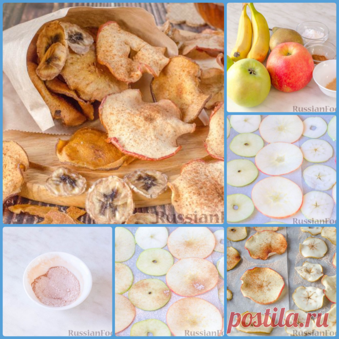 Фруктовые чипсы из яблок, груш и бананов

Яблоки - 2-3 шт.
Груша - 1 шт.
Бананы - 2 шт.
Сахарная пудра - 1 ч. ложка
Корица молотая - 0,5 ч. ложки
Имбирь молотый - 0,5 ч. ложки