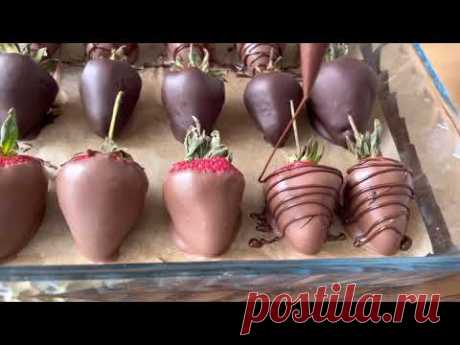 Клубника в шоколаде 🍓🍓🍓вкусно и полезно!