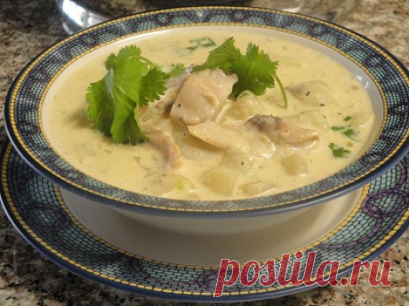 Кремовый суп с Копчёной курицей и Грибами ! ! !