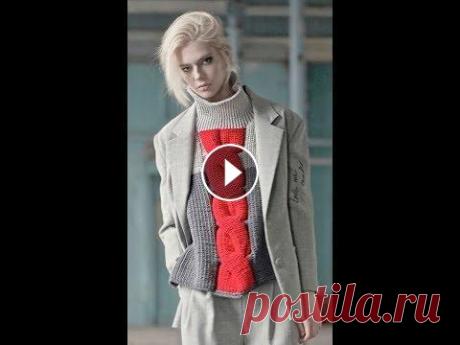 Женские Пуловеры Спицами Косами - 2019 / Women's Pullovers with Spica Needles Женские Пуловеры Спицами Косами - 2019 / Women's Pullovers with Spica Needles...