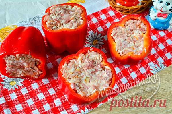 Перец фаршированный мясом и рисом, рецепт с фото пошагово в кастрюле