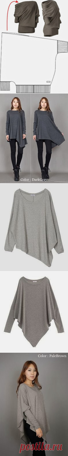 Простые выкройки модных блузонов