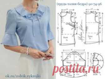 БЛУЗА С ВОЛАНАМИ #MarleneMukai_zolvik #БлузыТопыФутболки_zolvik #SewingPatterns #sewing #выкройки #выкройка #шитье #крой #СвоимиРуками #платья #vikroyki #ПошивОдежды #МоделированиеОдежды #КонструированиеОдежды #ШьюСама #ОдеждаСвоимиРуками #лекало #шью #хобби #style #handmade #шьем