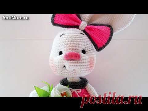 Амигуруми: схема Зайки Златы. Игрушки вязаные крючком - Free crochet patterns.