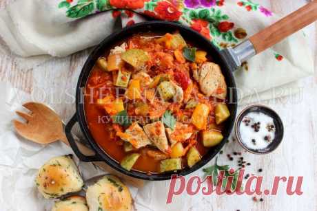 Курица с овощами на сковороде | Волшебная Eда.ру