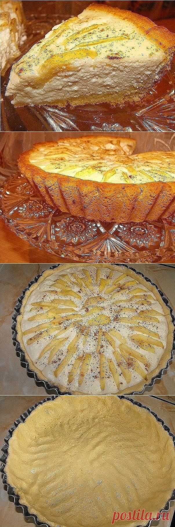 Осенняя мелодия-мука.сахар.яйца.масло.разрыхлитель.творог.яблоки.крахмал.корица.соль.