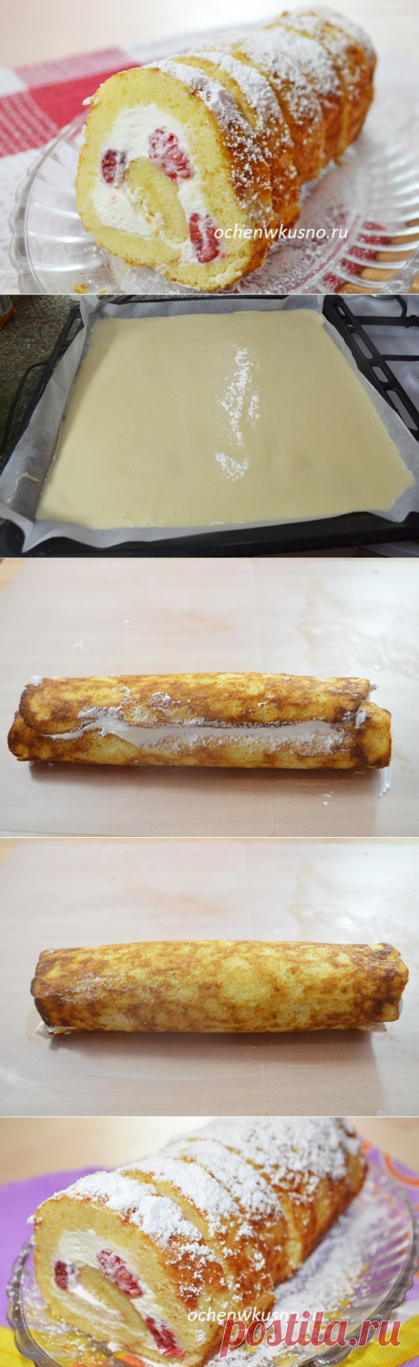 Быстрый-пребыстрый рулет на сгущенке – пальчики оближите! | Готовим вкусно и по-домашнему