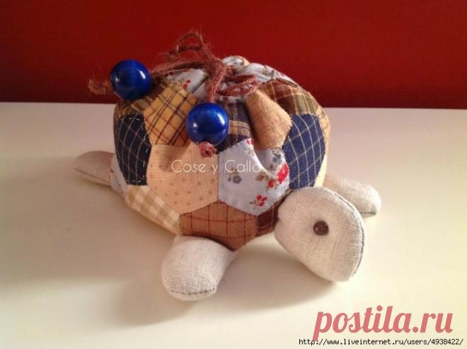 Черепашка. Лоскутное шитье.